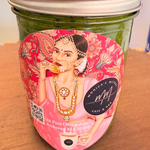 Monica’s Zesty Mint Cilantro Chutney (8ounce).