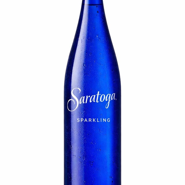Saratoga Sparkling Water.