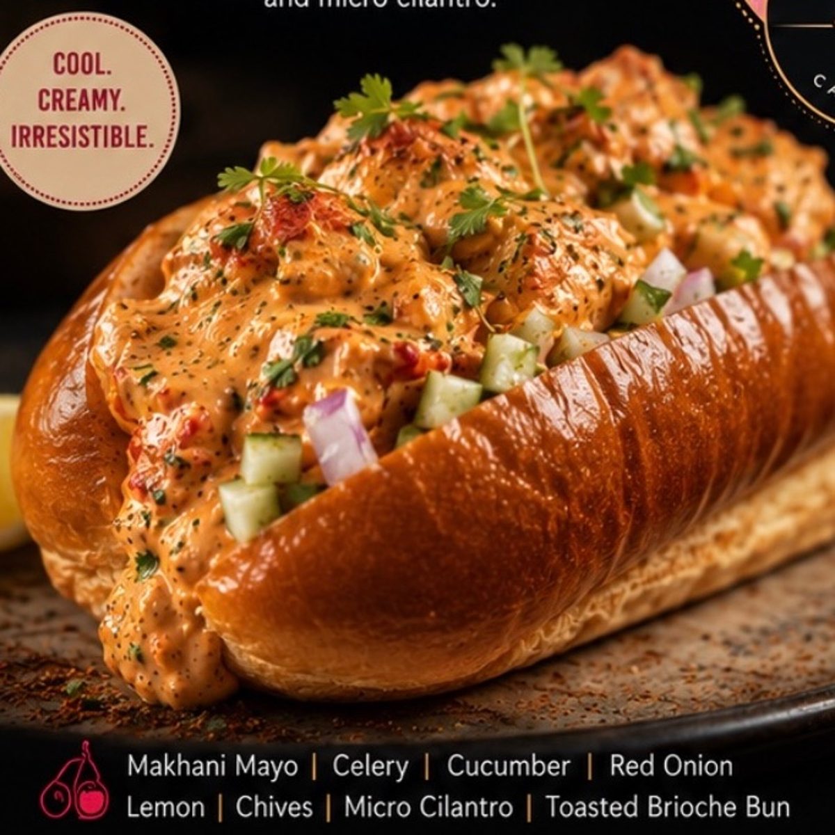 MAKHANI LOBSTER ROLL (NEW ENGLAND STYLE W/MAYO)